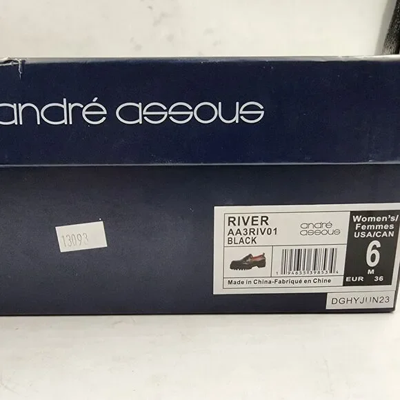 Andre Assous Black Loafers - Picture 5 of 15